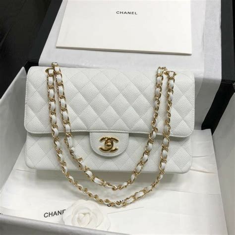 chanel bag white|Chanel white bag 2020.